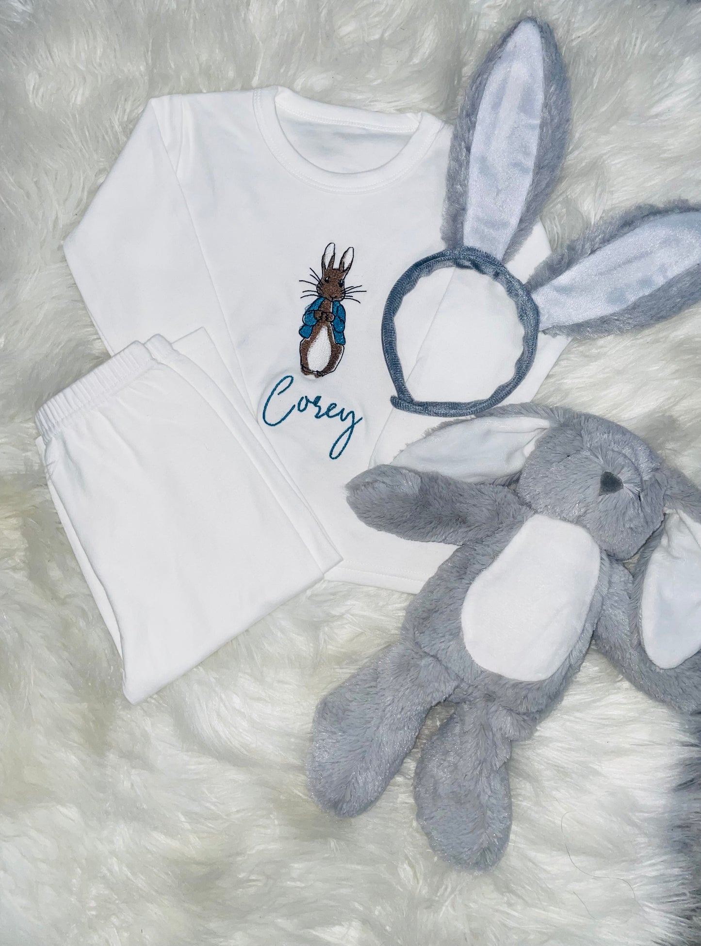Embroidered Easter Pjs