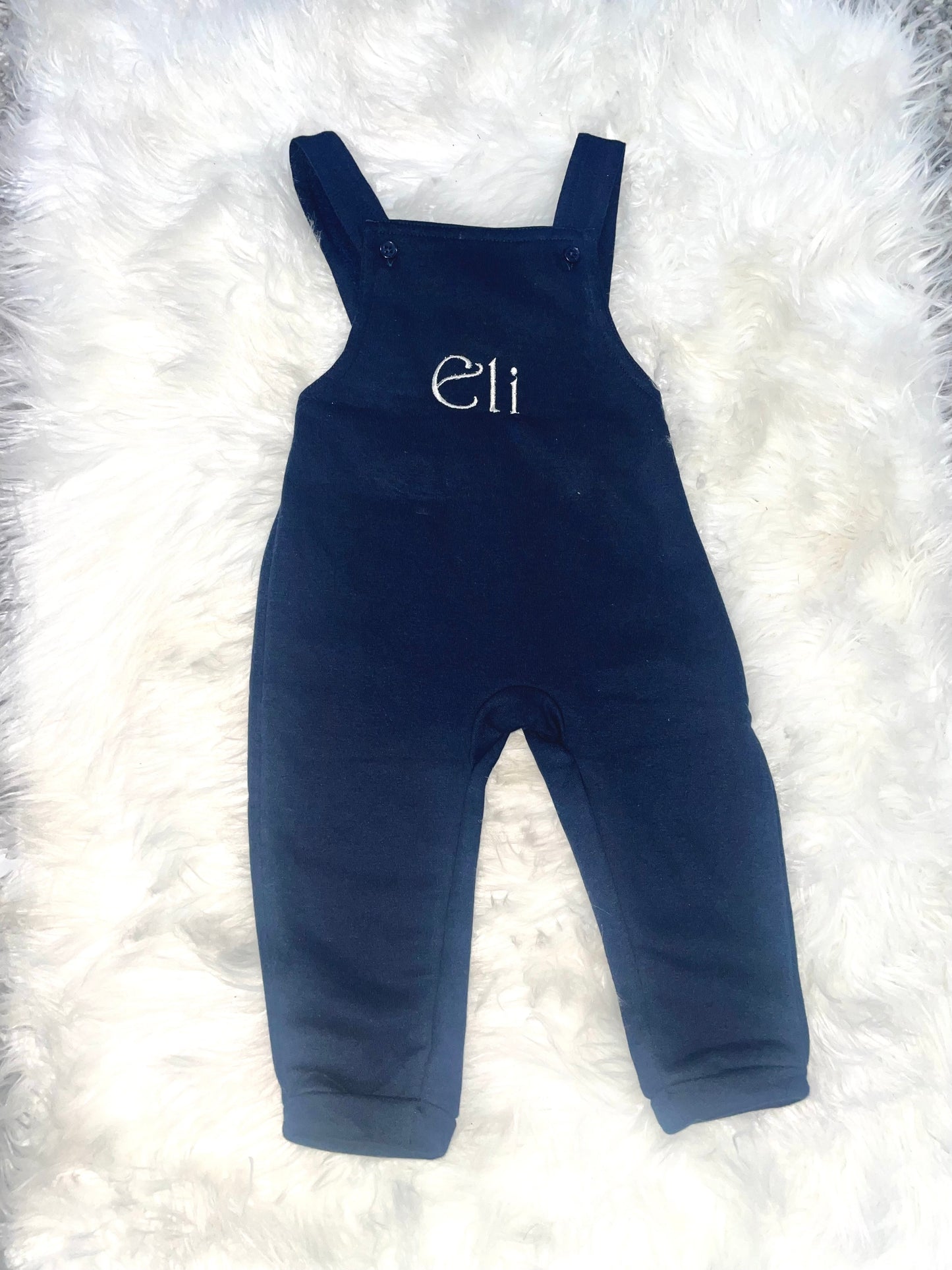 Embroidered overalls