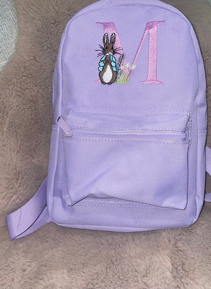 embroidered rucksack