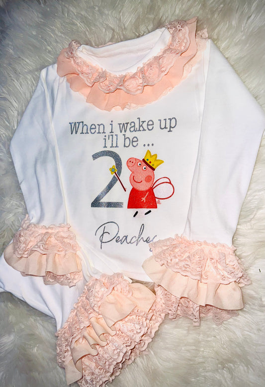 White Extra Frilly Pjs