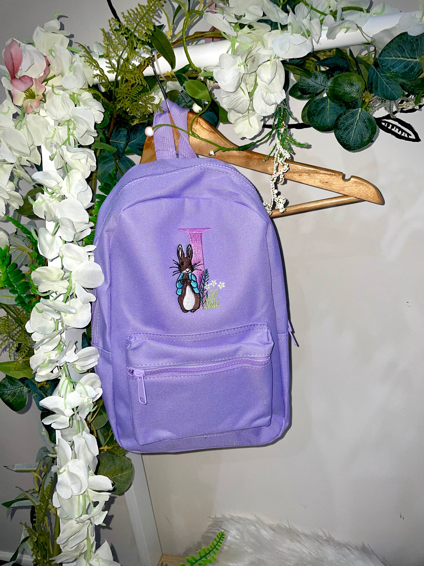 embroidered rucksack