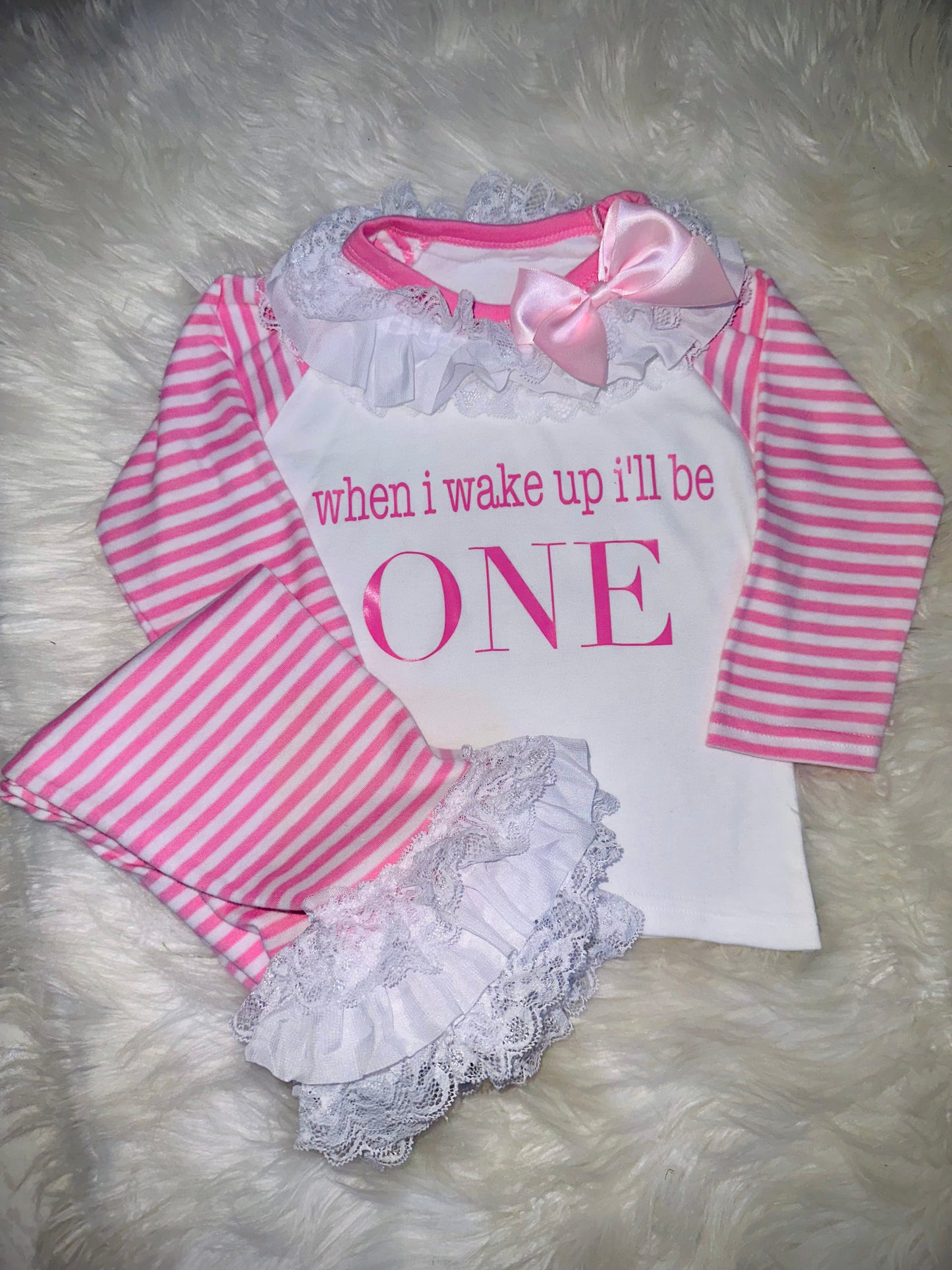 Pink Extra Frilly  Pjs