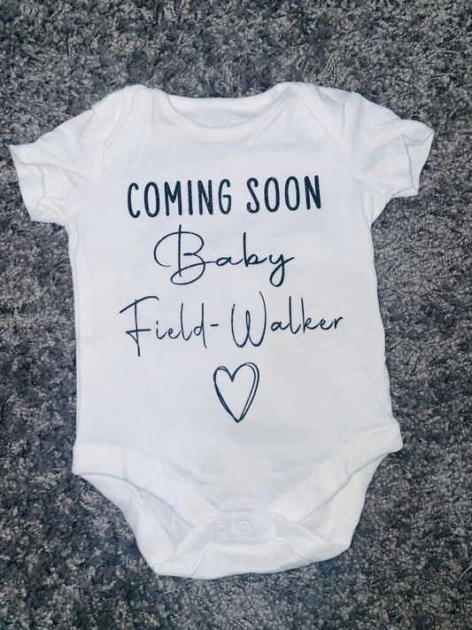 Baby Announcement Vest