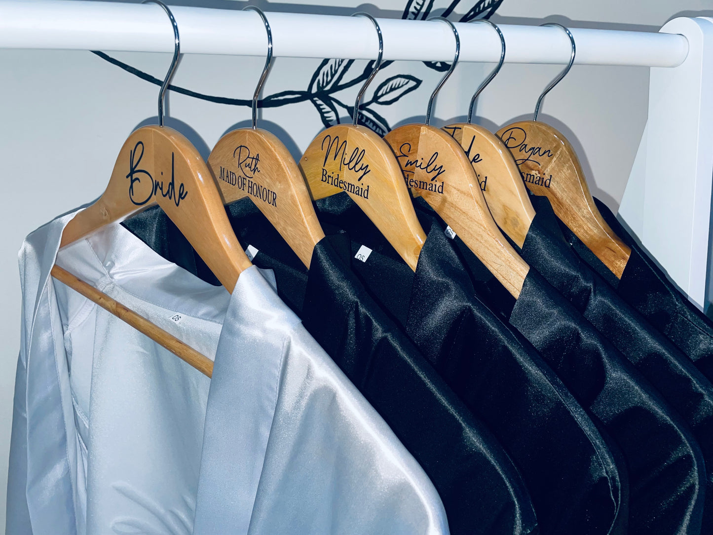 Personalised wedding coat hangers