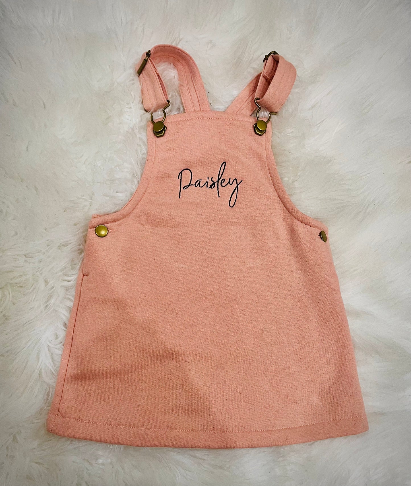 Embroidered Pinafore Dress