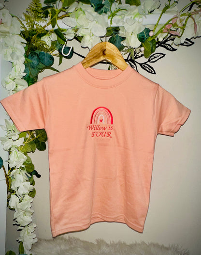 Embroidered Birthday T-shirt