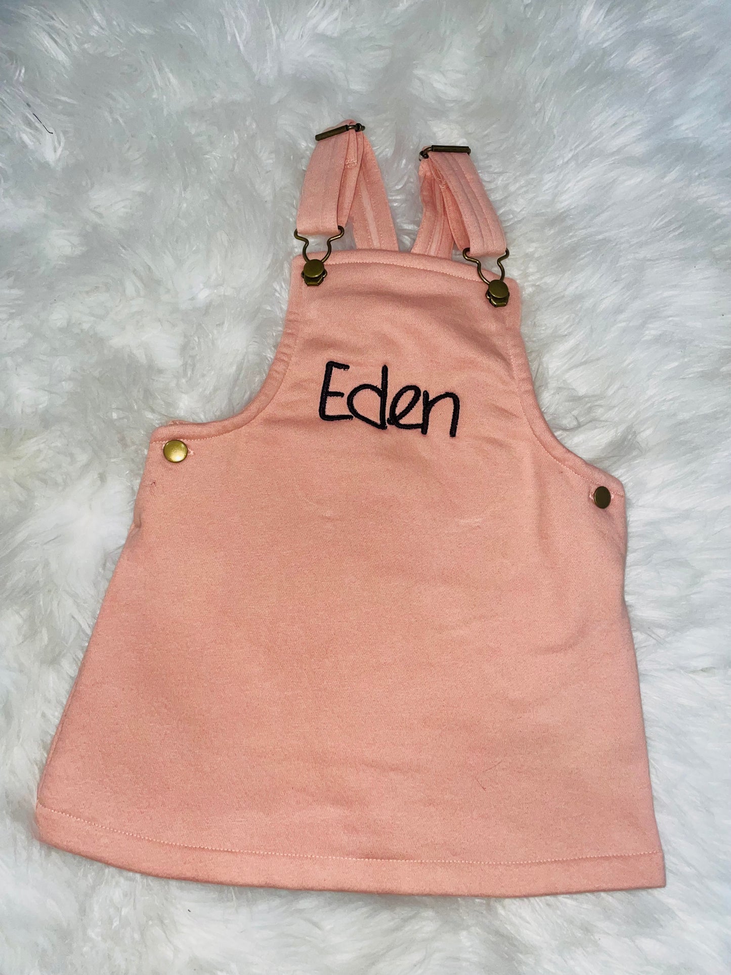 Embroidered Pinafore Dress