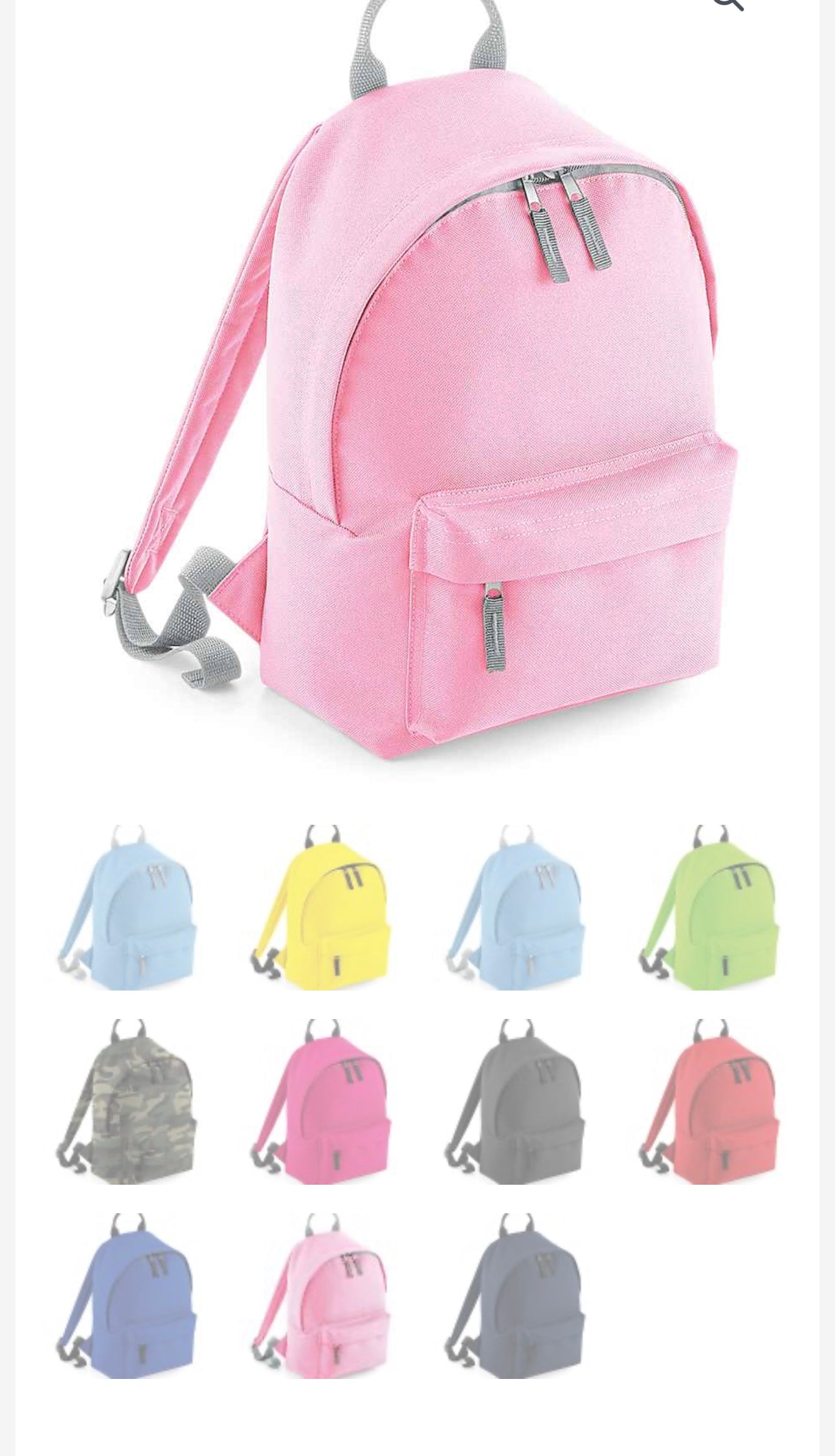 Personalised School/Nursery Small Backpacks